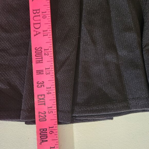 Urban Coco Pleated Flared Skater Skirt Medium Black - Picture 7 of 11